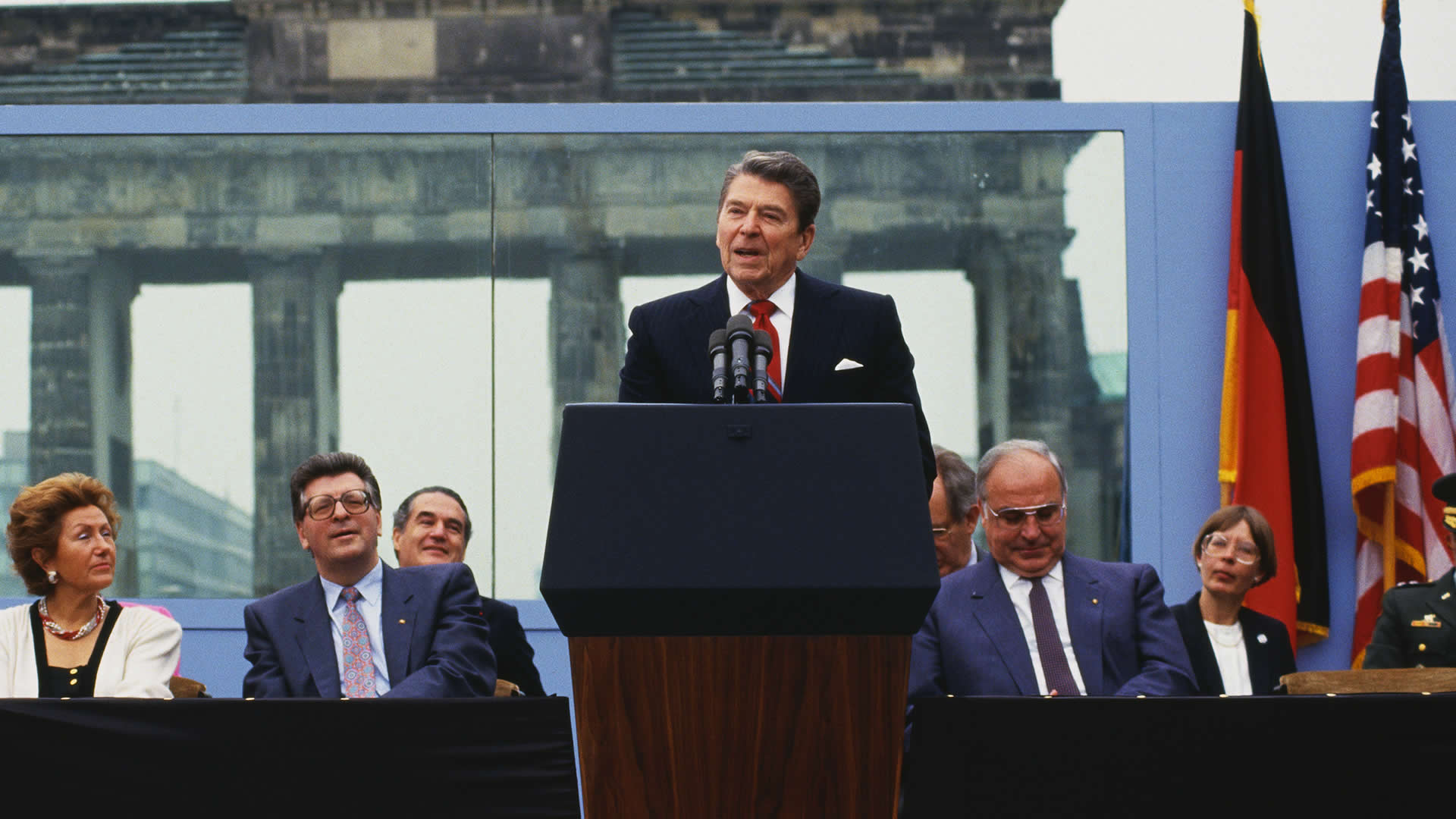 Reagan - Berlin Wall, 
		June 12, 1987